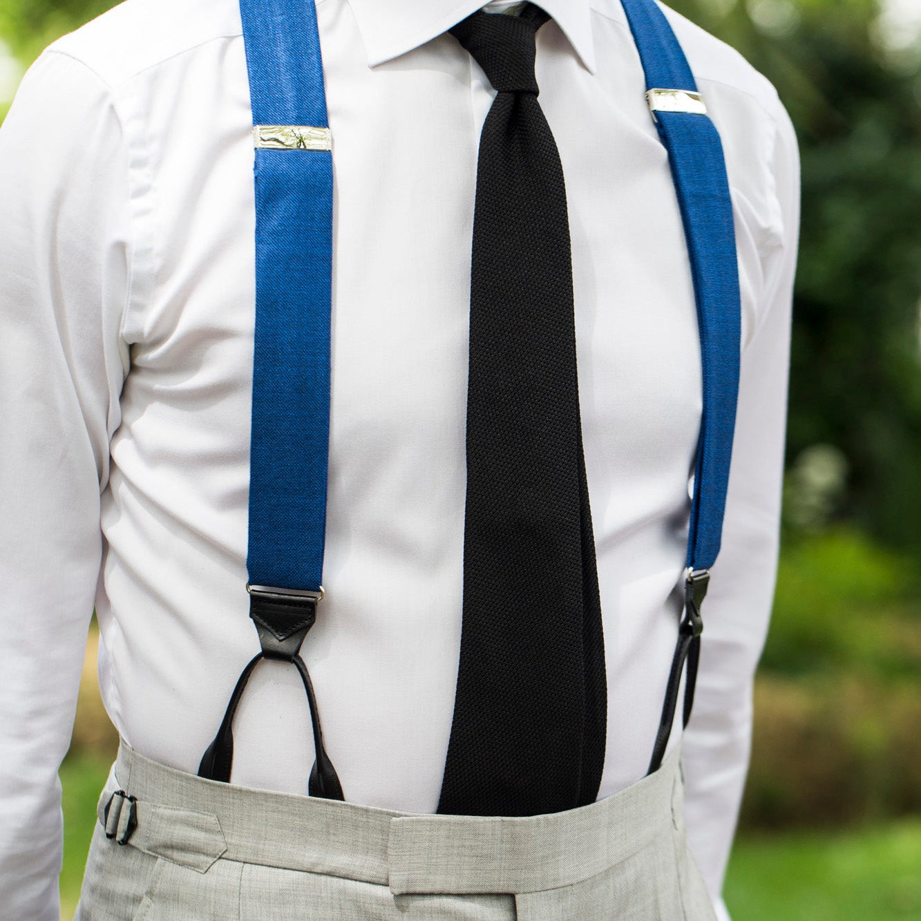 Braces Bamboo - Blue-sharp&dapper