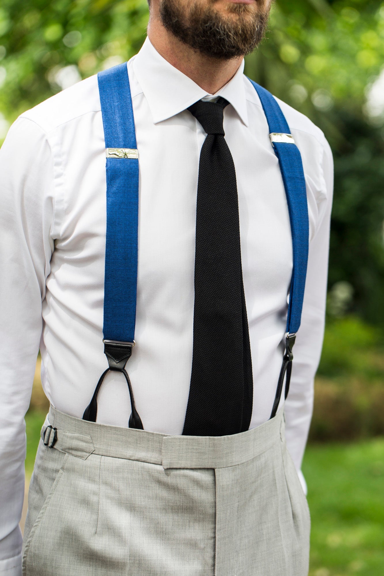 Braces Bamboo - Blue-sharp&dapper