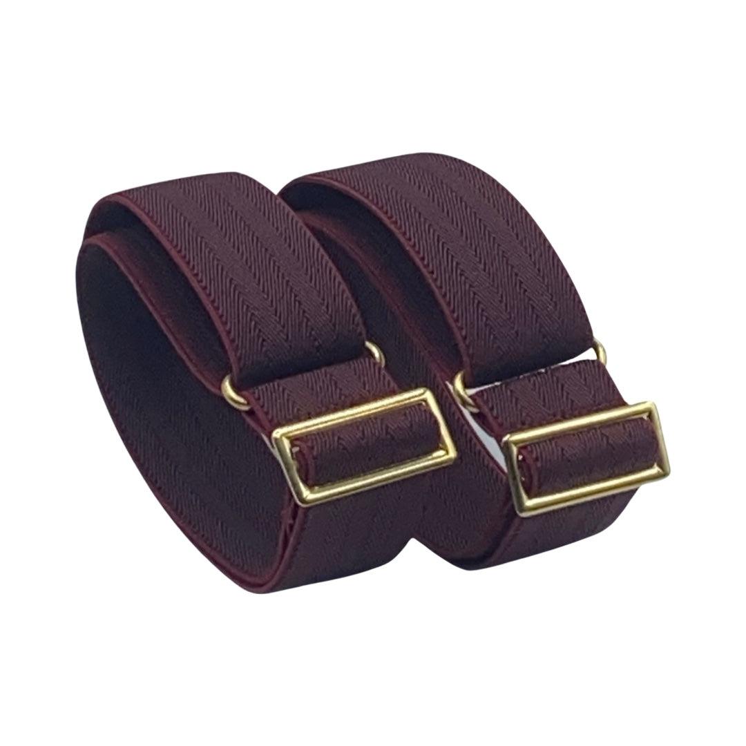 Burgundy Sleeve-Garter-sharp&dapper