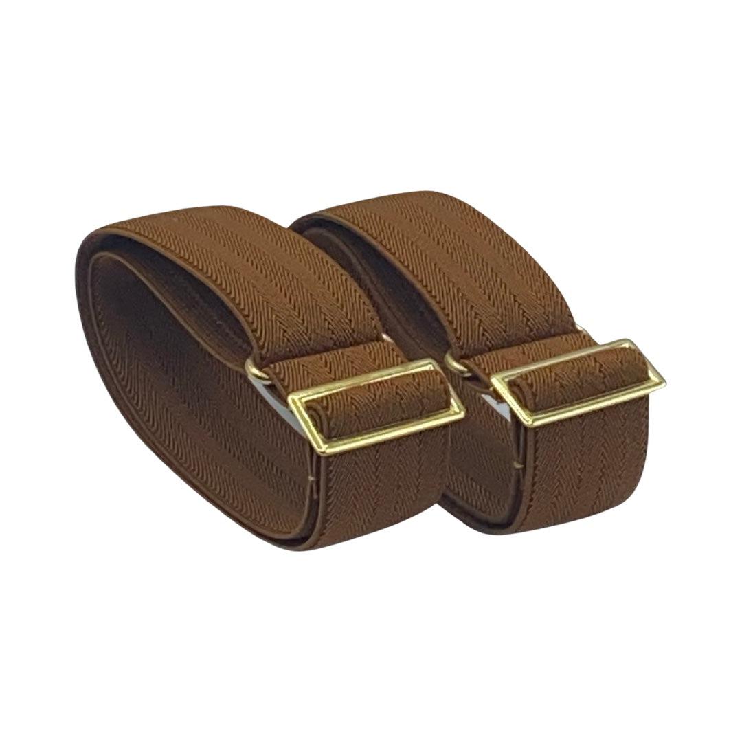 Light Brown Sleeve-Garter-sharp&dapper