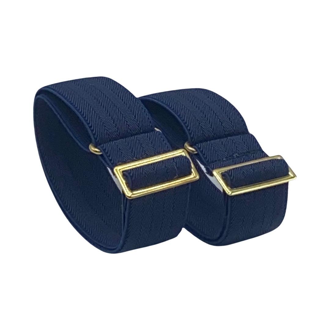 Navy Sleeve-Garter-sharp&dapper