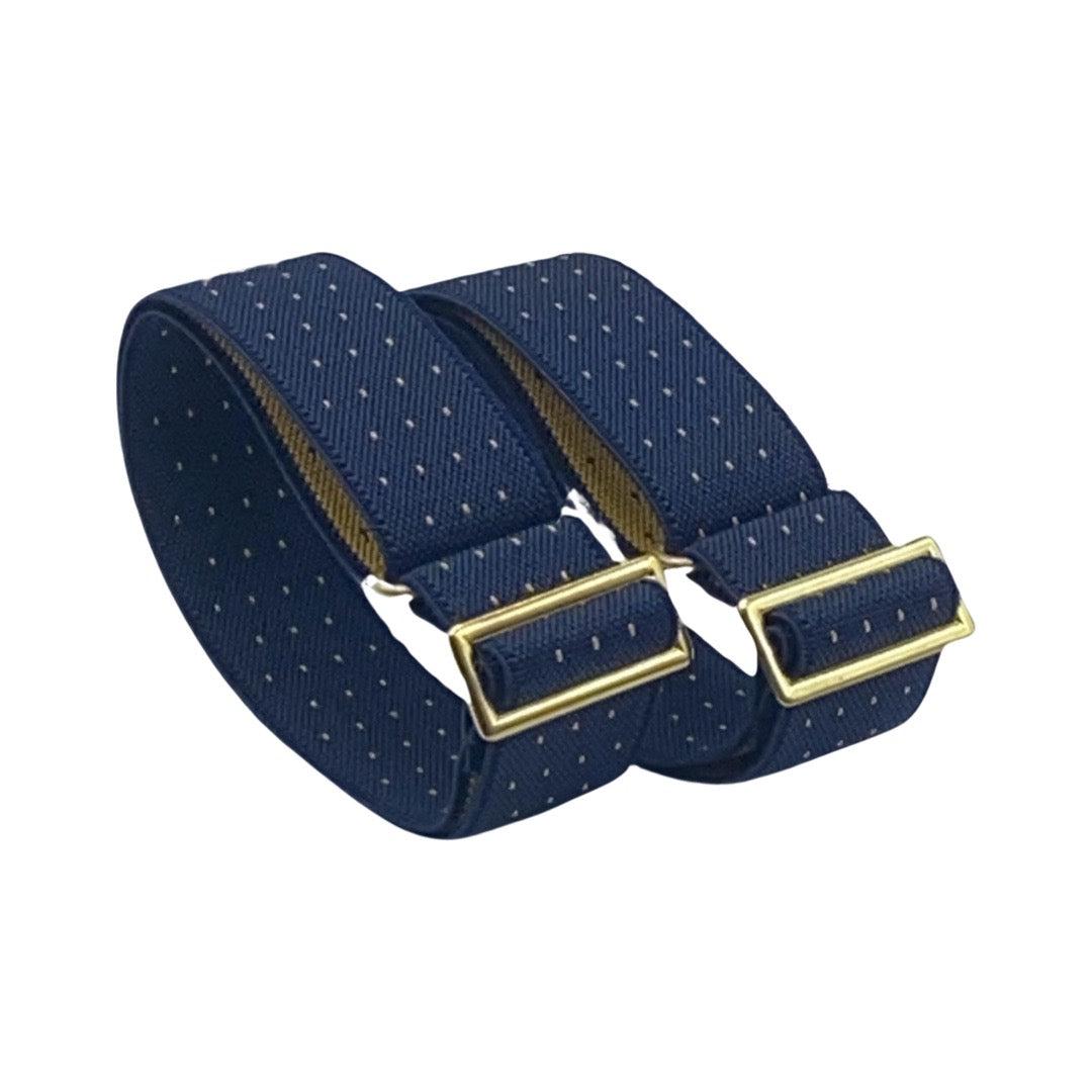 Navy/Yellow Sleeve-Garter-sharp&dapper